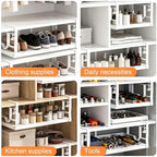 Adjustable Under Shelf Basket Knob Lock Cabinet Storage Holds 50 Lbs - Image 5