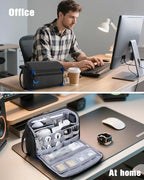 Smasrob Electronics Organizer Travel Case, Tech Bag Charger Pouch, Black - Image 6