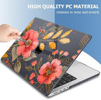 Mektron for 2026 MacBook Pro 14-inch M5 Case A3427 A3426 Fits 2025-2021 A3434 M4 A3112 A3401 A3185 M3 A2918 A2992 M2 A2779 M1 A2442 Pro/Max, Printed Plastic Hard Shell Laptop Cover, Floral C339 - Image 4