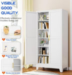 GAIOUS 75.2" Tall Metal Storage Cabinet, Kitchen Pantry Cabinet White - Image 3
