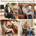 TranquilRelax XL Memory Foam Seat Cushion for Office Chair, 3.35-Inch, Black - Image 5