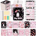Halloween Notebooks with Pens Bulk, 24 Sets, 5.5 x 4.7 Inch, Pink by Culudea