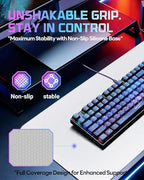 XXL Glass Gaming Mouse Pad, 38.5 × 16.5 Inch Extended Desk Mat, White - Image 4