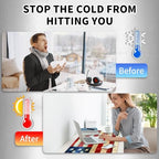 Heated Mouse Pad Hand Warmer, Warm Desk Pad Mousepad Desk Mat with 3 Levels Heating and Auto Shut Down 31.5 x 13 inch PU Leather Warmer Keyboard Mat for Gaming Office Home, USA American Flag Retro - Image 5