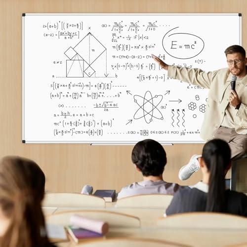 XBoard Magnetic Dry Erase Board 96 x 48 Inches, 8' x 4' Aluminum Framed Whiteboard, Presentation White Board for Office, School, Homeschool (Pack of 2) - Image 2