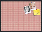 PinPix 32x24 inch Cork Bulletin Board. This Decorative Framed Pin Board Comes with Diamond Pattern in Pink and Beige Design and Satin Black. Ideal for Home, Office Decor or School (PinPix-290) by PinPixBulletinBoards
