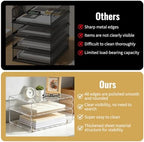 Acrylic Desk Organizer, Clear Acrylic Paper Organizer Letter Tray - Image 4