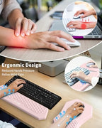 Ergonomic Mouse Pad with Wrist Rest & Keyboard Wrist Rest Support Set - Image 2