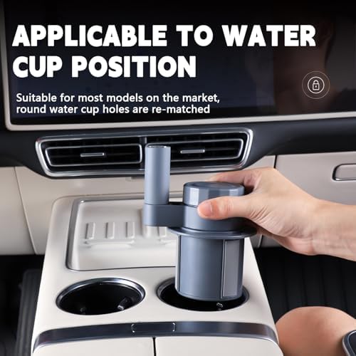 360° Rotating Folding Cup Holder Table, Steering Wheel Tray, Car & Laptop Desk - Car Accessories for Women & Men, Fit Tesla Model Y/3/S/Explorer/Maverick - Image 6