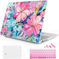 Mektron Case for 13.8" Microsoft Surface Laptop 7 Windows 11 AI PC 2024 Surface Laptop 13.8 Inch Cover Fits Model 2036, Keyboard Cover +Screen Protector +Dust Plugs,Hand-Painted Flowers by Mektron