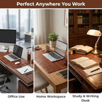 LL LEATHER LOVERS Leather Desk Mat, 24" x 38" Antique Brown, Desk Mouse Pads on Top of Desks, Non Slip Top Grain Leather Desk Blotter, Laptop Desk Mat, Desk Writing Pad for Office and Home - Image 6