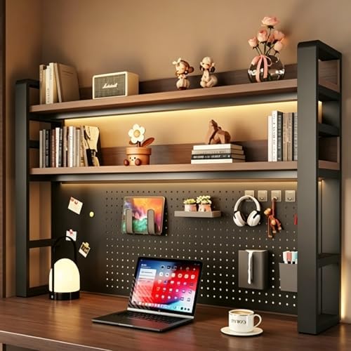 Desk Shelf Organizer with Pegboard & 31-Piece Accessory Kit by Unknown