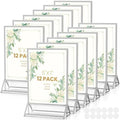 5X7 Silver Frames Double-Sided Acrylic Sign Holder，12 PCS by AcrylicSignHolderMahjongRacks%EF%BC%8CMahjongBags