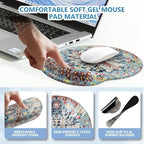 iLeadon Ergonomic Mouse Pad with Wrist Rest, 4in1 Desk Mat Set - Image 3