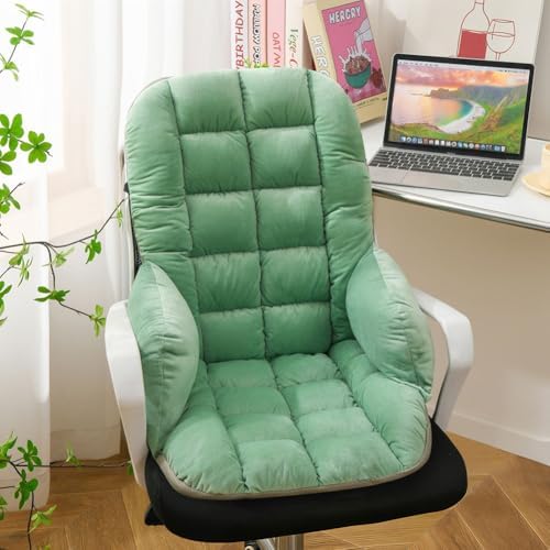 Office Chair Cushion Soft Dorm Desk Chair and Rocking Chair Cushion Non-Slip Seat Pad with Back for Kitchen Dining Chair by Unknown