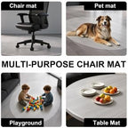 Clear Chair Mat for Hard Floor, 48" x 48" Heavy Duty Floor Protector, Round - Image 6