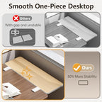 Clamp on Desk Extender Shelf, 22" Desk Riser with Pegboard - Image 5