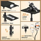 Facilife Projector Stand Tripod on Wheels, Adjustable Height 31-56 Inches, Laptop Tripod Stand Rolling, Heavy Duty Projector Tripod Metal Construction, Multifunctional for Office & Home (31-56 Inches) - Image 5