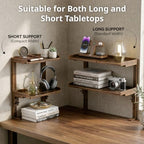 Expandable Clamp on Desk Shelf Organizer Storage with Headphone Holder - Image 5