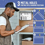 50 Pack Horizontal Job Ticket Holders 8.5x11 - Landscape Shop Ticket Holders 8 1/2 x 11 - Work Order Plastic Sleeves for Documents - Dry Erase Pocket Sleeve - Dry Erase Sleeves Clear Pocket Sleeve - Image 4