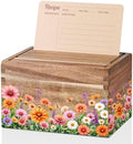 InnoBeta Floral Recipe Box with Flower Pattern Design, Recipe Card Holder Box with 50 Recipe Cards, 10 Dividers, Recipe Organizer for Christmas, Birthday, Mother's Day by InnoBeta