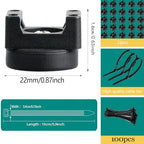 25 Pcs zbab1 Magnetic Zip Tie Mount Base, 25LBS Strong Magnetic Wire Holder & Cable Clips,Magnetic cable management for cars, offices, homes, and boats Diameter 22mm - Image 4