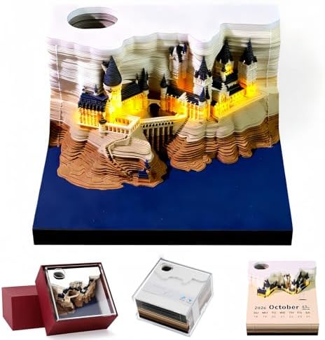 3D Creative Time Piece Calendar 2027 Desk Calendar by UNUNOT