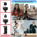 13"/34cm Magic Arm w Clamp, Camera Mount & Clamp w 1/4" 3/8" Threads and Articulating Friction Magic Arm, Overhead Phone Mount, Camera Boom Arm Mount for Light Webcam Mic Action Camera Monitor - Image 6