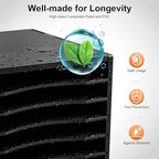 Vertical Desktop Sorter, 11-Layer Stackable Paper Tray for Office Home School Desk Literature Organizer File Holder Document Storage Rack 10.6 * 11.8 * 15.7inch, Black - Image 4