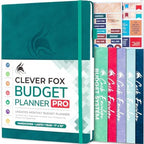 Clever Fox Budget Planner Pro with Cash Budgeting Envelopes, Dark Teal by CleverFox