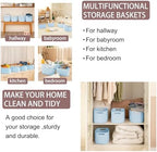 OIAHOMY 4 Pack Storage Baskets for Organizing 15L Storage Bins Light Blue - Image 6