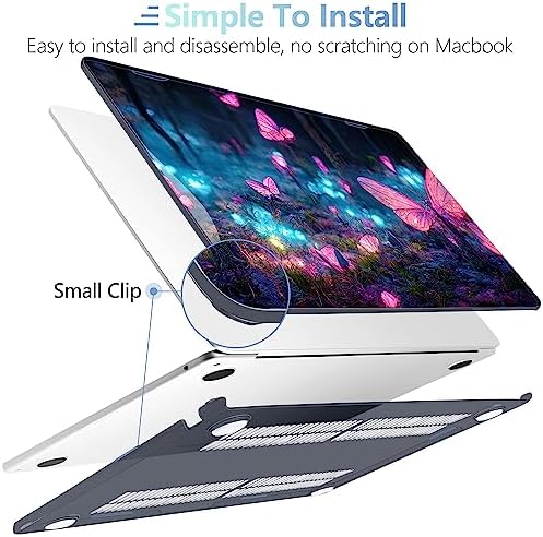 MEEgoodo for M5/M4/M3/M2 MacBook Air 15 inch Case 2026 2025 2024 2023, Case Fit Model (A3448/A3241/A3114/A2941) for MacBook Air 15.3 inch, Fantasy Forest - Image 5