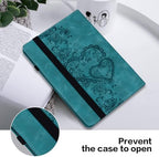 Case for Kindle Fire HD 8 (2018/2017/2016,8th/7th/6th Generation) 8 inch, Multi-Angle Viewing Embossed Premium PU Leather Case with Card Slot for Kindle Fire HD 8 8th Generation Green - Image 5