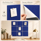 Felt Bulletin Board Tiles, Cork Board Alternative, 48 x 36 in - Image 3