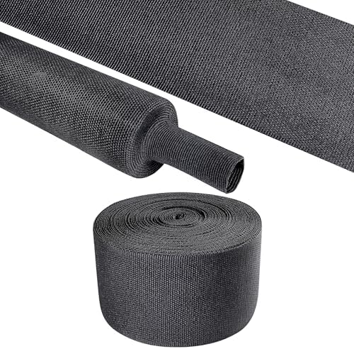 2 in 1 Heat Shrink Braided Sleeving Fabric Tubing 2"-14FT by Sunnarepoon