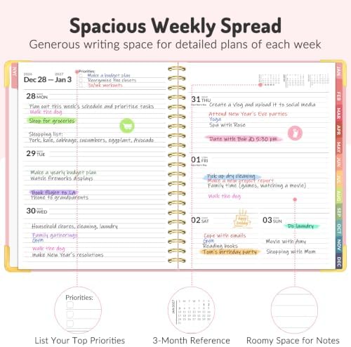 Forvencer Planner 2027-2028, 18 Month Calendar Planner, Jan 2027-June 2028 - Image 4