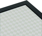 PinPix 26x18 inch Cork Bulletin Board. This Decorative Framed Pin Board Comes with Diamond Pattern in Shades of Grey Design and Satin Black. Ideal for Home, Office Decor or School (PinPix-373) - Image 4