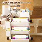 3,Desk Side Storage, Under Desk Laptop Mount, Table Side Hanging File Organizer, No Drill Clamp On Cable Management Tray, Laptop Holder with Pen Holder for Office and Home - Image 5