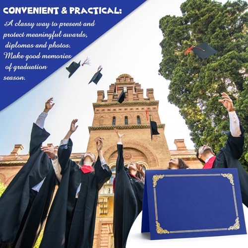 Fainne 80 Pcs Certificate Holders Diploma Holder, Royal Blue - Image 6