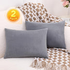 1 MIDDLE ONE 2 Pack Small Pillow, 16 X 12 Inches, Memory Foam Mini Pillow for Travel, Camping, Sleeping, Nap and Neck, Knee, Lumbar Support, Tiny Cushion for Pet, Dogs (Grey) - Image 6