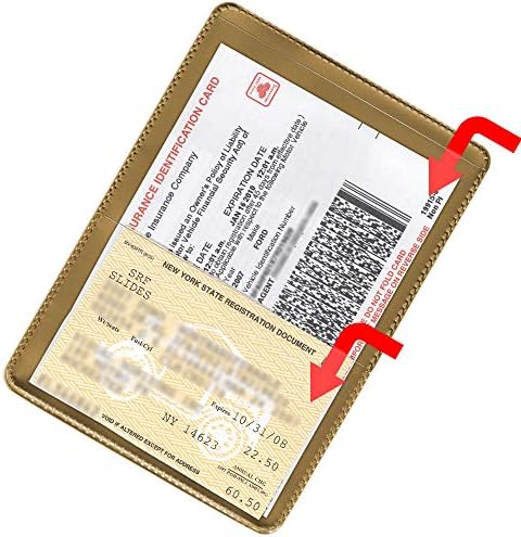 StoreSMART® - Gold-Back Auto Insurance & ID Card Holders - 50 Pack - RFS20-GOLD50 - Image 3