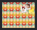 PinPix 15x12 inch Cork Bulletin Board. This Decorative Framed Pin Board Comes with Abstract Pattern in Color Design and Satin Black. Ideal for Home, Office Decor or School (PinPix-564) by PinPixBulletinBoards