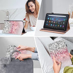 Case for Amazon Kindle Fire Max 11 (13th Generation, 2023 Release) 11" - PU Leather Flip Case with Elastic Band & Card Slots/Holder, Multi-Angle Viiewing Stand Tablet Cover, Gradation - Image 5