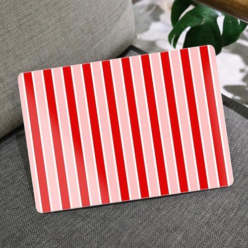 MEEgoodo for M5/M4/M3/M2 MacBook Air 15 inch Case 2026 2025 2024 2023, Case Fit Model (A3448/A3241/A3114/A2941) for MacBook Air 15.3 inch, Red&White Stripe - Image 5
