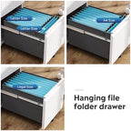 DEVAISE 2 Drawer File Cabinet with Lock for Home Office, Fully Assembled - Image 4