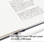 12 Pack Notebooks Journals Bulk with 12 Black Pens, Feela A5 Hardcover Notebook Classic Ruled Journal Set with Pen Holder for School Business Work Travel Writing, 120 GSM, 5.1”x8.3”, Gray - Image 3