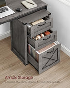 VASAGLE File Cabinet with 3 Drawers, Printer Stand, Fit A4 Letter Size - Image 4