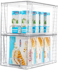 Vtopmart 4 Pack Stackable Clear Pantry Storage Drawers, Large by Vtopmart