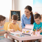 Pencil Dispenser for Classroom & Pencil Holder for Desk with 5 PCS Stickers - Image 6