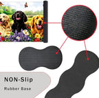 Keyboard Wrist Rest and Mouse Pad with Wrist Support Set Ergonomic Coaster,Memory Foam,Easy Typing Pain Relief,Large XL Desk Mat 31.5"x 11.8",Dog with Butterflies and Flowers - Image 3